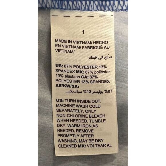 Chico's Zenergy Women's Jacket Blue & White Geometric Print Size 1 - Picture 8 of 11